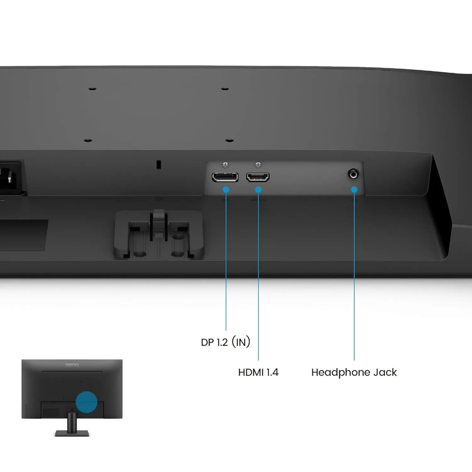 BenQ LED Monitor 24" IPS FHD 100Hz With HDMI | DP (GW2491) view 3